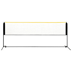 vidaXL Filet de badminton réglable 400x103x94-158 cm Métal