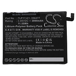 vhbw Batterie remplacement pour Wiko 356477, TLP17J21 pour smartphone (3000mAh, 3,85V, Li-polymère)