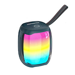 Yonis Enceinte Bluetooth Waterproof IPX6 Mini TWS Outdoor RGB Lumineuse Enceinte Bluetooth Étanche IPX6 Lumière RGB Autonomie 6h Puissance 10W Bleu YONIS