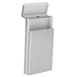 Etui à cigarettes automatique Porte-boîte à tabac automatique pour cigarettes 20 Argent