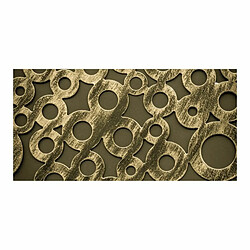 Paris Prix Papier Peint XXL Cercles en Bronze 270x550cm