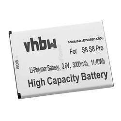 vhbw Li-Polymère batterie 3000mAh (3.8V) pour téléphone portable mobil smartphone Ulefone S8, S8 Pro