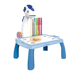 Maxlife Table à Dessin avec Projecteur Licorne pour Enfant Bleu