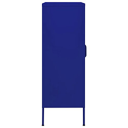 Acheter vidaXL Armoire de rangement Bleu marine 80x35x101,5 cm Acier