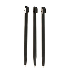 3piece fente dans stylet d'écran tactile stylet résistif pour nintendo 2ds noir