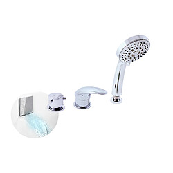 Maison De La Tendance Mitigeur baignoire 4 trous en chrome