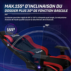 Avis Lexzurn Chaise Gaming Ergonomique avec Inclinable 90° à 170°,Hauteur et Coussins Réglables