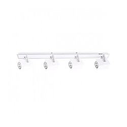 Luminaire Center Spot moderne Mateo Chrome 4 ampoules