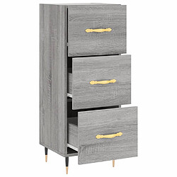 Acheter vidaXL Buffet Sonoma gris 34,5x34x90 cm Bois d'ingénierie