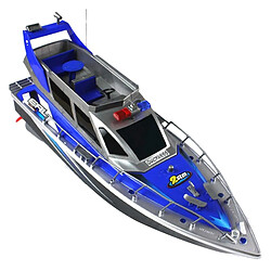 Universal Bateau télécommandé de la police 1: 20 Bateau de vitesse de la police RC Bateau électrique complet Grand patrouilleur 4 canaux Bateau télécommandé