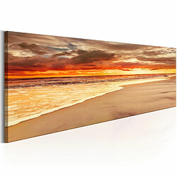 Paris Prix Tableau Imprimé Beach : Beatiful Sunset 40 x 120 cm 