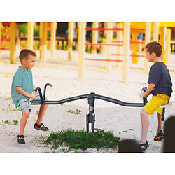 AXI bascule rotative en métal en anthracite & crème | Seesaw pour enfants à partir de 3 ans pivotant à 360° | Bascule pour enfants pour l'aire de jeux / le jardin / l'extérieur