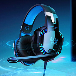 GUPBOO G2000 Gaming Headset Casque Filaire avec Micro Stéréo Basse Profonde pour PS4 PS5 XBOX 