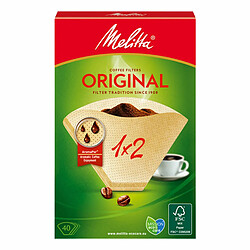 Filtres à café jetables Melitta Original 2 Tasses 40 Unités