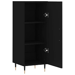 Maison Chic Buffet,Meuble de Rangement,commode pour salon,Cuisine Noir 34,5x34x90 cm Bois d'ingénierie -MN87092 pas cher