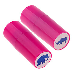 2 pièces colorfast empreinte de marqueur de golf empreinte marqueur éléphant + rhinocéros pas cher