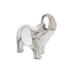 Figurine Décorative Alexandra House Living Blanc Argenté Céramique Eléphant 20 x 9 x 18 cm 