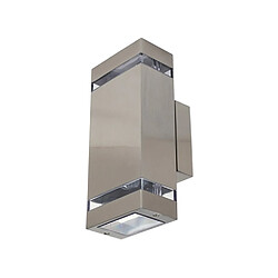 HOROZ ELECTRIC Applique Gardenya-2 inoxydable GU10 2x35W Dim. 110x105x255mm