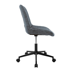 Avis ML-Design 3x Chaise de bureau pivotante en simili anthracite tabouret pour salon/travail