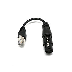 Acheter XLR 3 Pin Femêlle À RJ45 Mâle Convertisseur Câble