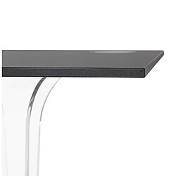 Acheter Alterego Table de terrasse carrée 'LIMPID' noire intérieur/extérieur - 68x68 cm