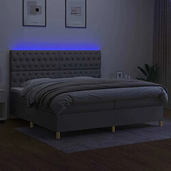 Acheter Sommier à lattes,Cadre à lattes de lit pour Adulte matelas et LED Gris clair 200x200 cm -MN23699