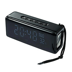 Yonis Enceinte Bluetooth Multifonction Alarme Horloge FM MP3e Enceinte Bluetooth Multifonctions Avec Alarme Horloge Affichage Température FM MP3e Vert YONIS