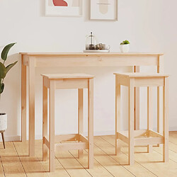 vidaXL Tabourets de bar lot de 2 40x40x78 cm bois massif de pin 