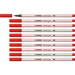 STABILO Feutre pinceau Pen 68 brush, rouge carmin ()