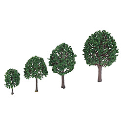 4pcs 3,54 Pouces - 7,1 Pouces Paysages Arbres Modèle De Paysage - Vert Foncé Modèle arbres