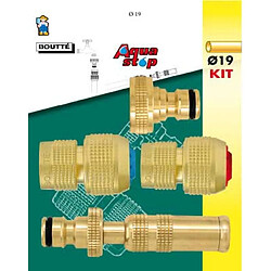 BOUTTÉ - Kit d'arrosage 4 pièces pour tuyau Ø19