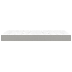 Avis vidaXL Matelas de lit à ressorts ensachés Gris clair 100x200x20 cm