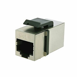 prolongateur - keystone - cat6 - rj45 - femelle / femelle - blindé - stp - gigamédia 6210270s00