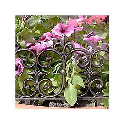 Esschert Design Bordure de jardin en fonte Valentine Lot de 10.