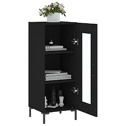 Acheter Maison Chic Buffet,Meuble de Rangement,commode pour salon,Cuisine Noir 34,5x34x90 cm Bois d'ingénierie -MN42087