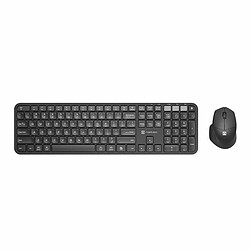 clavier et souris Natec NKL-1998 Qwerty US Noir