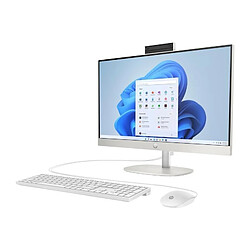 PC de Bureau HP All-in-One 24-cr0038nf - 23,8 FHD - Ryzen 5 7520U - RAM 8Go - 512Go SSD - Windows 11 - Clavier + Souris