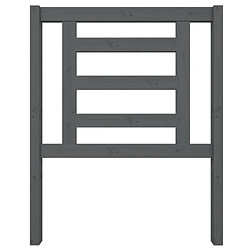 Avis Maison Chic Tête de lit scandinave pour lit adulte,Meuble de chambre Gris 81x4x100 cm Bois massif de pin -MN87856