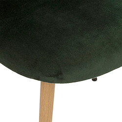 Atmosphera, Createur D'Interieur Chaise imitation hêtre velours Slano jungle Vert - ATMOSPHERA