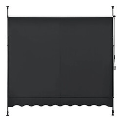 Acheter Helloshop26 Store banne téléscopique acier polyester 350 x 120 x 200-300 cm noir 03_0008341