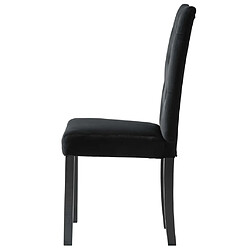 Maison Chic Lot de 2 Chaises à manger | Chaise de salle à manger cuisine Noir Velours -GKD97462 pas cher