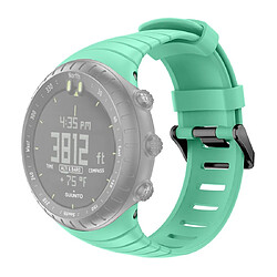 Wewoo Bracelet pour montre connectée Smartwatch avec en silicone Suunto Core vert menthe