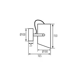 Kanlux Applique Mural / Plafonnier Blanc 5W E27