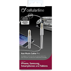 Avis Cellular Line Cellularline 36386 1m 3,5mm 3,5mm Gris câble audio