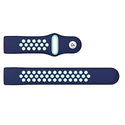 Avis Wewoo Bracelet bicolore en silicone avec trou rond pour pour Fitbit Charge 3, taille de la dragonne: 145-210 mm (vert bleu)