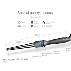 Acheter Wewoo Cône de fleur en forme de poirier céramique de tube de glaçage conique à cristaux liquides avec écran LCDtaille 25 mm