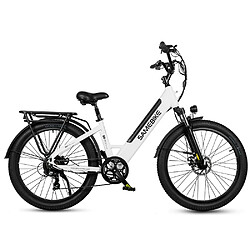 Vélo Électrique SAMEBIKE RS-A01 - Moteur 500W Batterie 48V14AH Autonomie 50KM Freins à Disque Mécaniques - Blanc