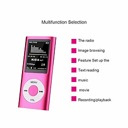 Pour Ipod Style 32Gb Portable 1.8In Lcd Mp3 Musique Vidéo Media Player Fm Radio Portable Coloré Mp3 Mp4 Lecteur Musique Vidéo Rouge