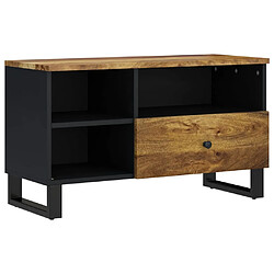 Maison Chic Meuble TV scandinave - Banc TV pour salon 80x33x46 cm bois de manguier et d'ingénierie -MN91317