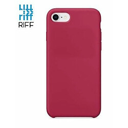 Riffi Coque arrière souple en silicone Riff Slim & Soft pour Apple iPhone 7 / 8 / SE 2020 Rose Rouge